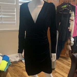 Elegant Black Velvet Dress